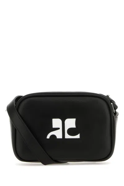 COURRÈGES BLACK LEATHER RÃ©Ã©DITION SHOULDER BAG
