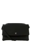 Courrèges Courreges Black Leather Shoulder Bag In Black