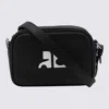 Courrèges Black Leather Top Handle Bag In Black