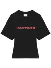 Courrèges Courreges Women Courreges Belted Printed Stone T-shirt In Black