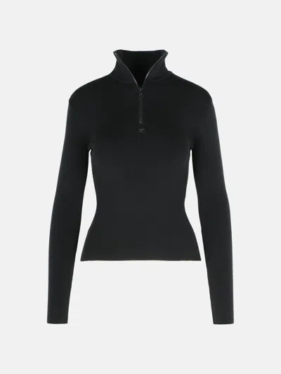 Courrèges Black Merino Wool Sweater
