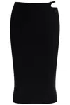 Courrèges Black Midi Skirt In Black