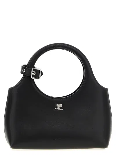 COURRÈGES BLACK MINI HOLY DAY HANDBAG