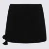 Courrèges Loop-knit Mini Skirt In Black