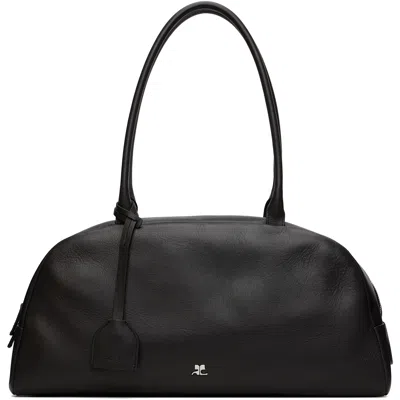 Courrèges Black Monday Leather Bag In 9999 Black