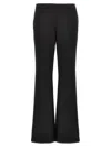 Courrèges Oblique Tailored Wool Blend Pants In Black