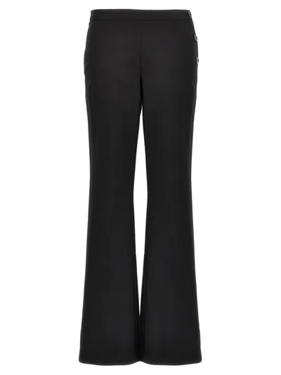 COURRÈGES BLACK OBLIQUE TAILORED PANTS