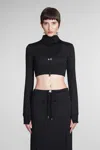 Courrèges Courreges Woman Sweatshirt Woman Black Sweatshirts In Black