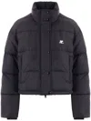 Courrèges Black Puffer Jacket In Black