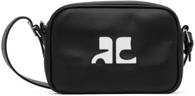 Courrèges Black Reedition Camera Bag In 9999 Black