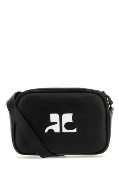 COURRÈGES BLACK REEDITION CROSSBODY BAG