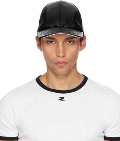 Courrèges Black Reedition Vinyl Cap