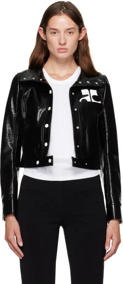 COURRÈGES BLACK REEDITION VINYL JACKET