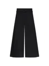 Courrèges Black Relaxed Flat Front Pant In Black