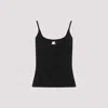 Courrèges Knit Tank Top In Black