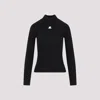 Courrèges Courreges Women Reedition Knit Long Sleeves Top In Nude & Neutrals