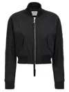 Courrèges Scuba Bomber Jacket Casual Jackets And Parka Black In Black