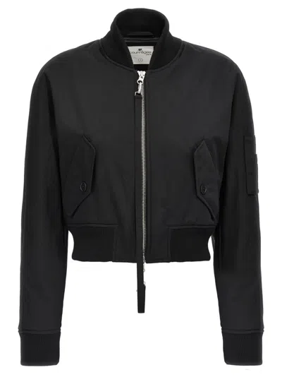 COURRÈGES BLACK SCUBA BOMBER JACKET
