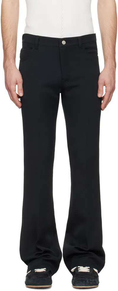 Courrèges Black Signature 70's Bootcut Trousers