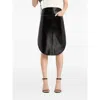Courrèges Courreges Black Cotton Blend Skirt
