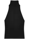 Courrèges Sleeveless Blouse In Black