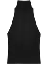 Courrèges Sleeveless Blouse In Black