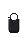 Courrèges Black Slim Holy Crossbody Bag In Black