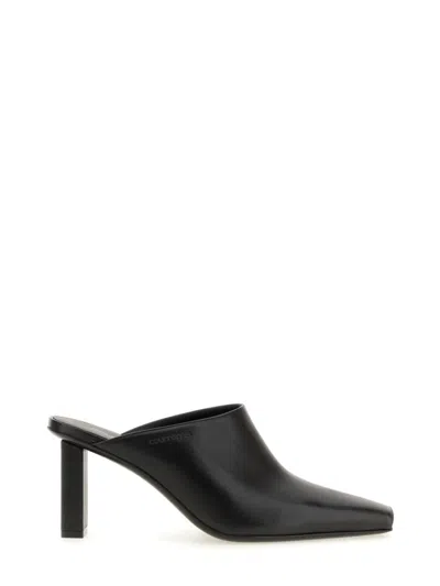 Courrèges Black Slip On Mules