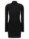Courrèges Dress With Logo In Black