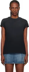 Courrèges Black Solarized Oversized T-shirt In Black