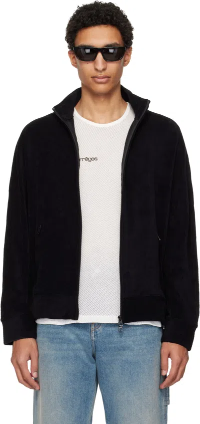 Courrèges Black Spongy Track Jacket