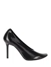 Courrèges Black Stilettos In Semi-transparent Translucent Rubber