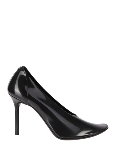 Courrèges Black Stilettos In Semi-transparent Translucent Rubber