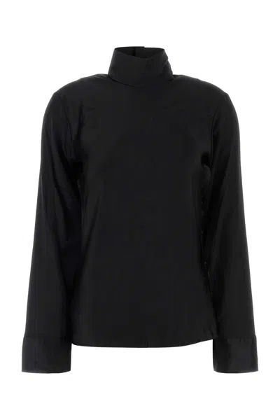 Courrèges Courreges Women Black Stretch Satin Top