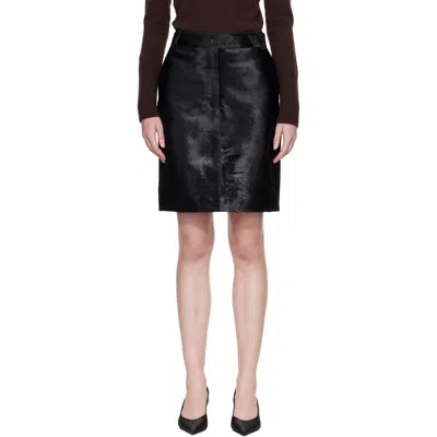 Courrèges Black Stretch Tailoring Miniskirt