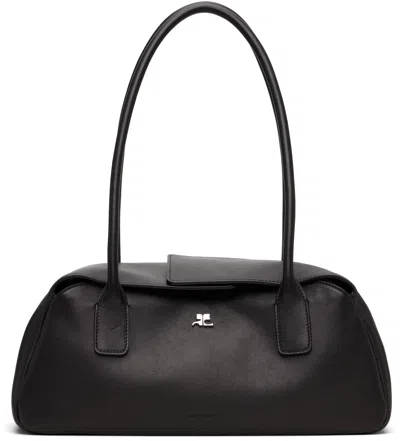Courrèges Black Strip Leather Bag
