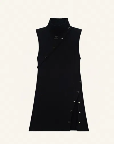 Courrèges Courregès Black Sweater For You