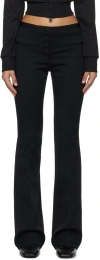 Courrèges Black Tailored Trousers In 9999 Black