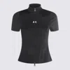 Courrèges Interlock Zipped Top In Black
