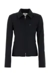 Courrèges Black Twill Jacket In Black