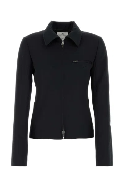 Courrèges Black Twill Jacket