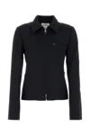 Courrèges Black Twill Jacket In Black