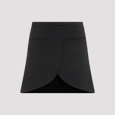 COURRÈGES BLACK TWILL MINI SKIRT