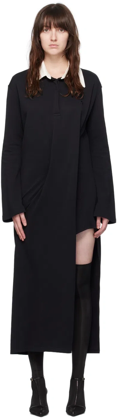 Courrèges Courreges Woman Midi Dress Black Size S Cotton, Polyamide