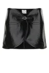 Courrèges Ellipse Laminated Miniskirt