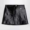 Courrèges Reedition Logo Detail Skirt In Black
