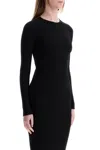 Courrèges Dress With Logo In Black (black)