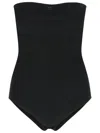 Courrèges Black Viscose Blend Bodysuit In Black