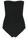 Courrèges Courreges Black Viscose Blend Bodysuit Women In Black