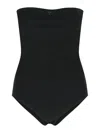 Courrèges Black Viscose Blend Bodysuit In Black